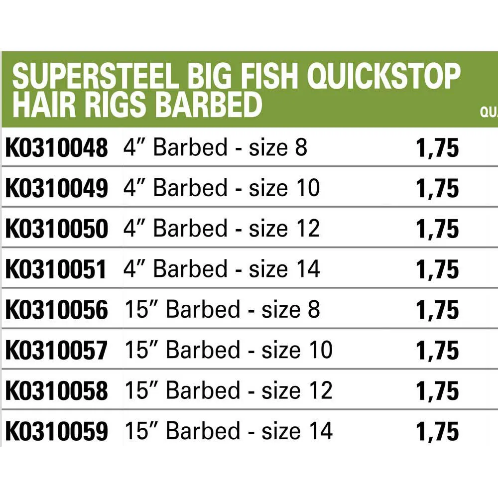 KORUM Big Fish Barbed Führer 10 Cm 2 KORUM Big Fish Barbed Führer 10 Cm – Bild 2